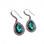 Zandra Teal Teardrop Earrings